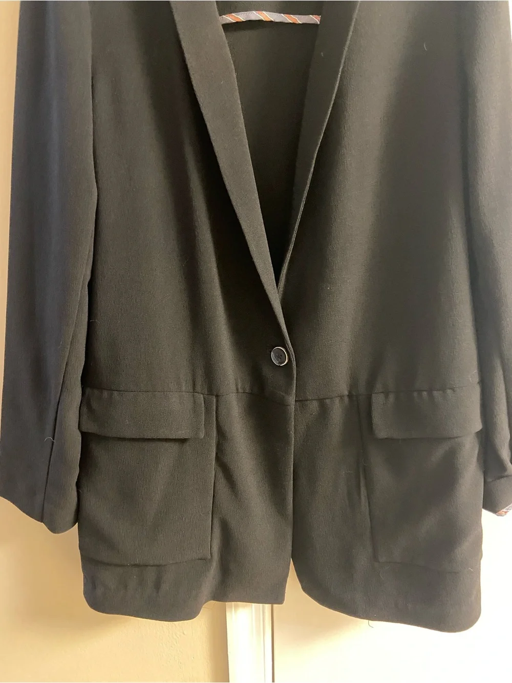 Cartonnier Beatrice Black Long Blazer Jacket Medium